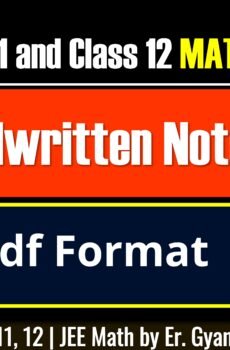 Handwritten Notes Class 11 and Class 12