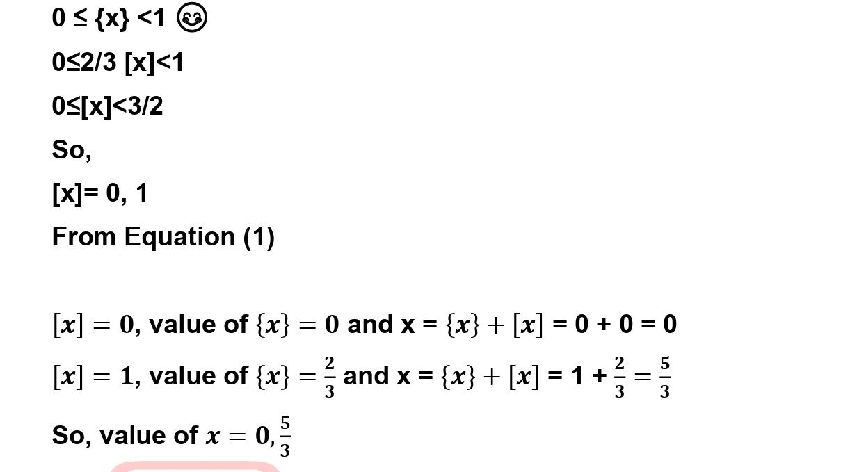 Fractional Part Function in Mathematics - RADIUS JEE