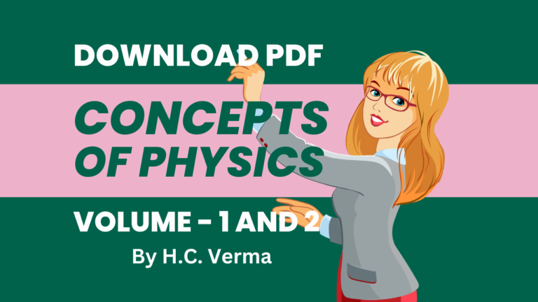 Concepts Of Physics HC Verma Book Pdf Download - RADIUS JEE