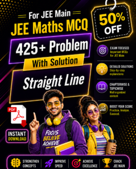 JEE Main Maths Straight Line Practice PDF | 425+ MCQs