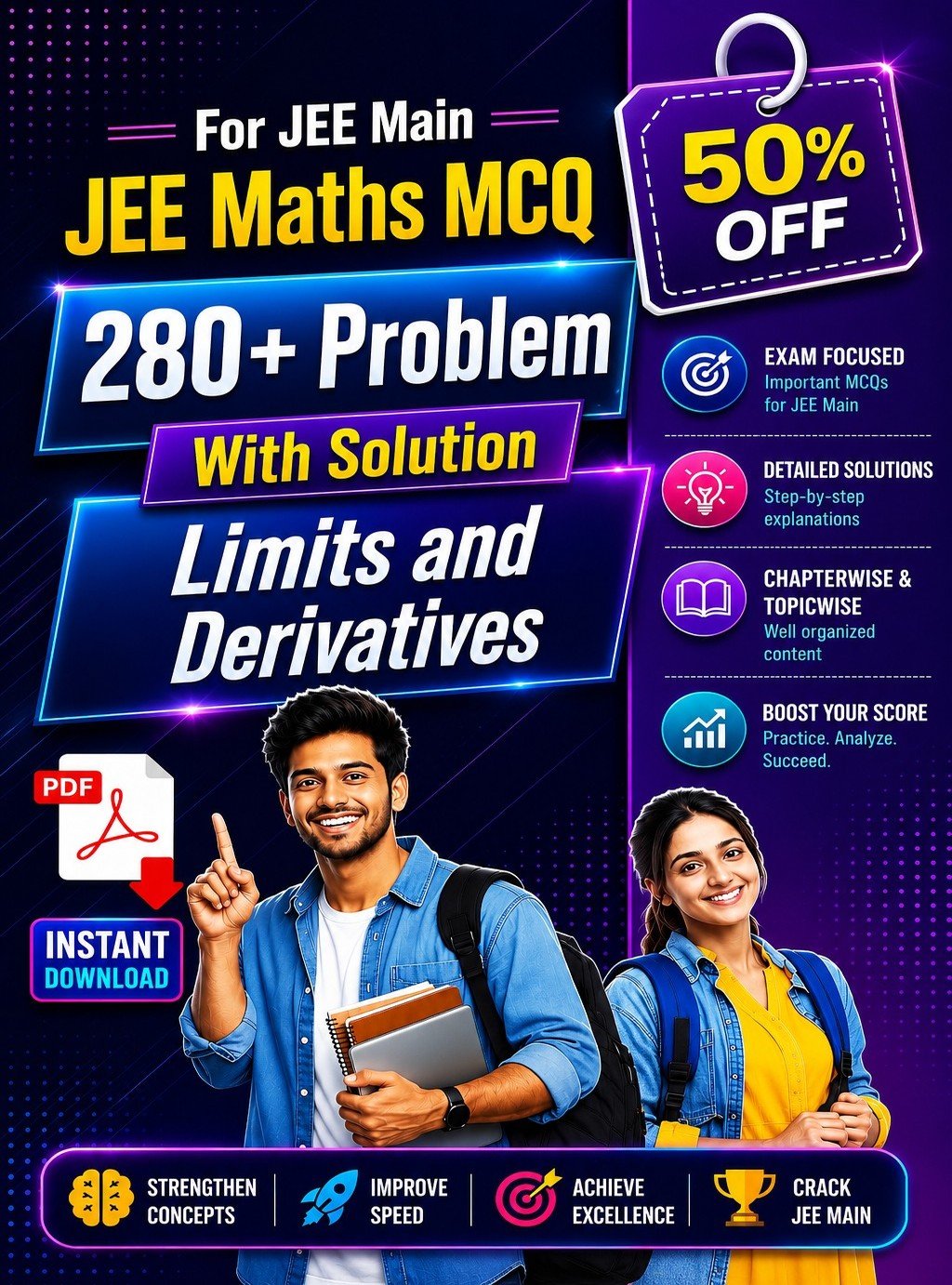 JEE Main Limits and Derivatives Practice PDF | 280+ MCQs